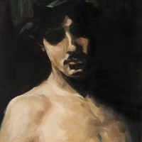 Man in Laurels (copy from a Sargent study)