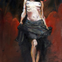 "Sinner"
oil on canvas